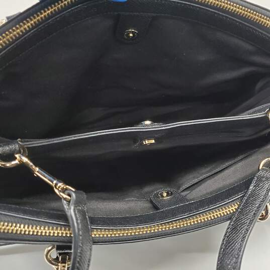 Coach Black Crossgrain Leather Carryall Bag F57525 image number 7