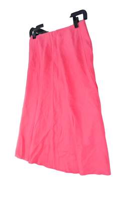 NWT Womens Pink Elastic Waist Pockets Long A Line Skirt Size 2