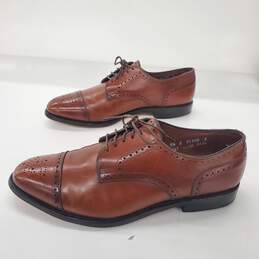 Allen Edmond's Men's Brown Wingtip Lace Up Oxford Dress Shoes Size 9.5