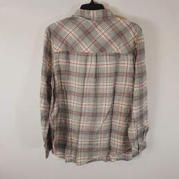 Foxcroft NYC Women Plaid Flannel Shirt 10 NWT alternative image