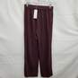 NWT Eileen Fisher Tencel Stretch Terry Ankle Length Burgundy Pants Size XS image number 1