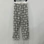 NWT Womens Gray White Long Sleeve Top And Pajama Two-Piece Set Size XL image number 4