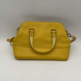 Womens Yellow Leather Inner Pockets Studded Adjustable Strap Crossbody Bag alternative image