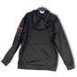 NWT Mens Black Long Sleeve Kangaroo Pocket Stretch Pullover Hoodie Size XL image number 2
