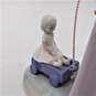 Vntg Lladro Retired Little Girl Pulling Doll In Wagon Porcelain Figurine image number 4