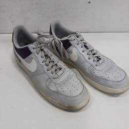 Nike Air Force 1 Purple, Grey, And White Shoes Men's Size 15
