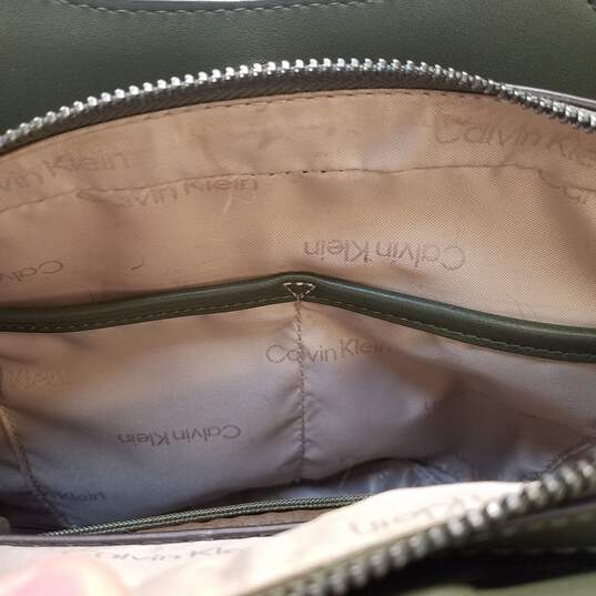 Calvin Klein Charlie Triple Compartment Satchel Green image number 5
