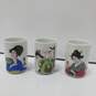 Set of 5 Japanese Geisha Design Porcelain Geisha Sake/Tea Cups image number 5