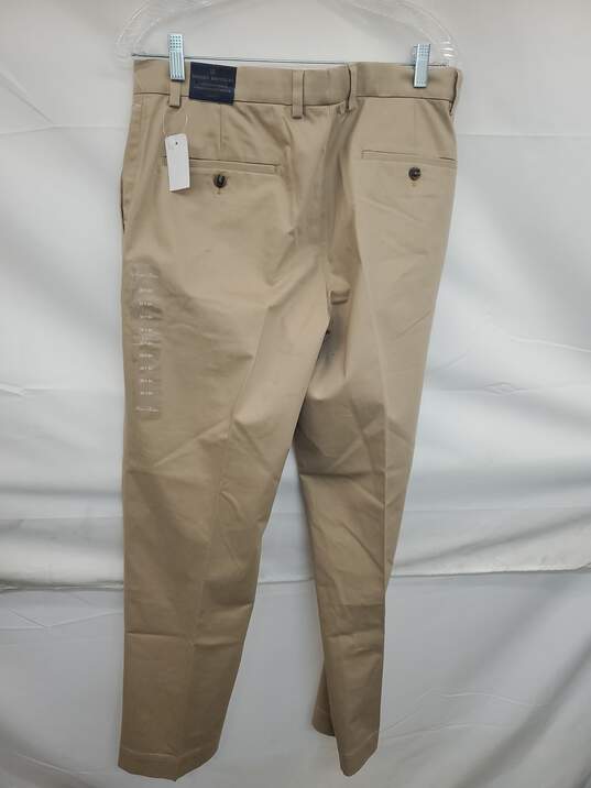 Mn Brooks Brothers Beige Khaki Clark Fit Chino Pants Sz W33/L32 image number 2