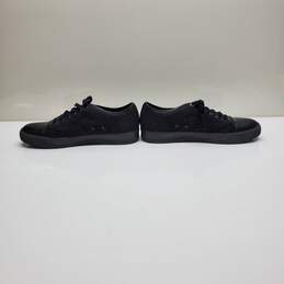 Lanvin Black Leather & Felt Lace Up Sneakers MN Size 9 alternative image