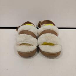 Koolaburra by Ugg Women's Fuzz'd Out Slingback Faux Fur Slippers Size 9