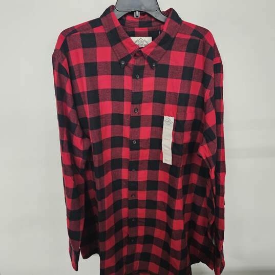 St John's Bay Plaid Red Flannel image number 1