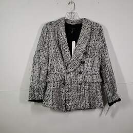 NWT Womens Double Breasted Pockets Long Sleeve Blazer Size Small