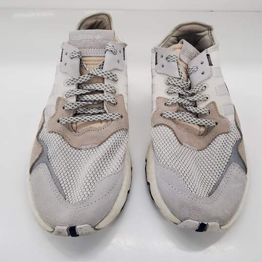 Adidas Men's Nite Jogger Boost White Sneakers Size 7.5 image number 4