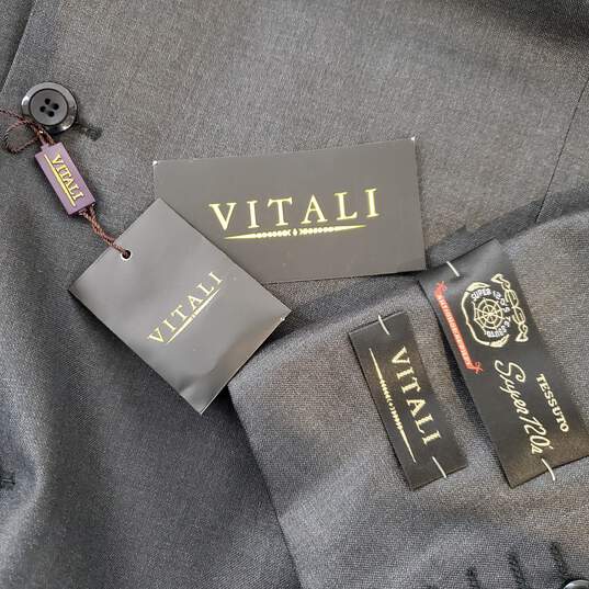 Vitali Charcoal Suit Jacket NWT Size R56 image number 3