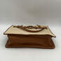 NWT Womens Brown Leather Semi Chain Strap Inner Pockets Shoulder Bag image number 5
