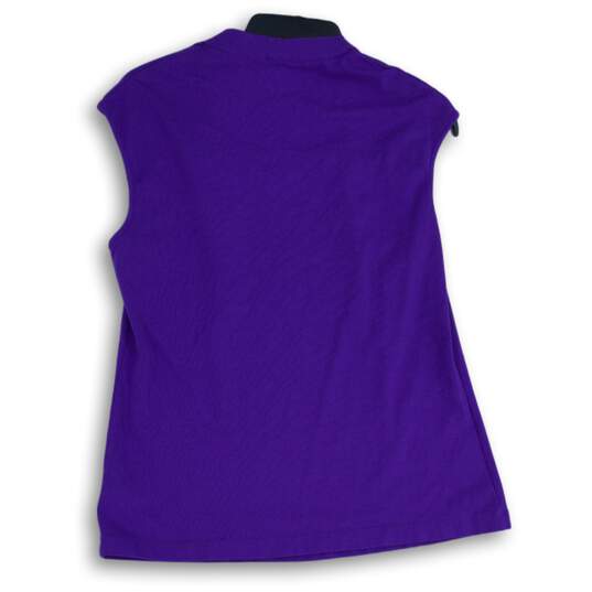Coldwater Creek Womens Purple Square Neck Sleeveless Blouse Top Size M/10-12 image number 2