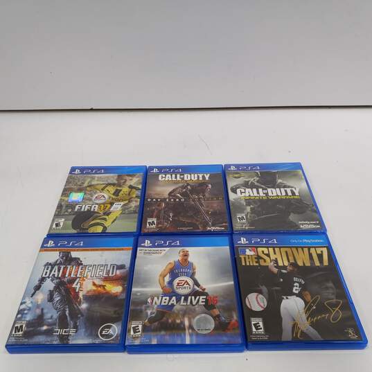 Bundle of 6 Assorted Sony PlayStation 4 Video Games image number 1