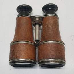 LAMIER PARIS Brass Leather Binoculars