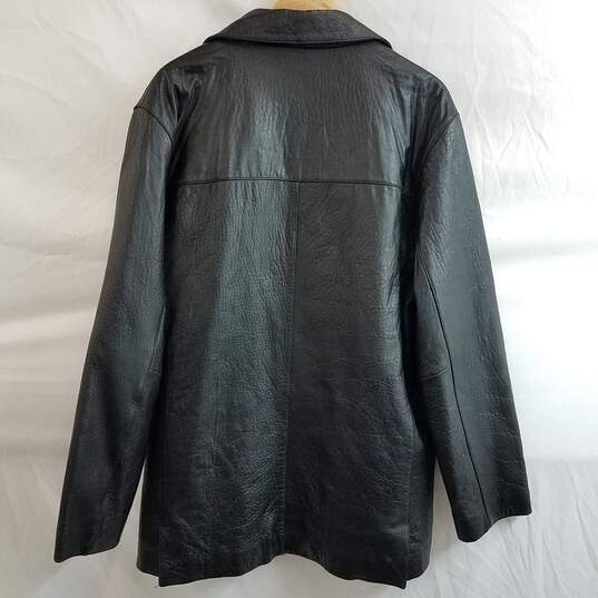 Vintage Ecko UNLTD Genuine Leather Jacket Size L image number 2