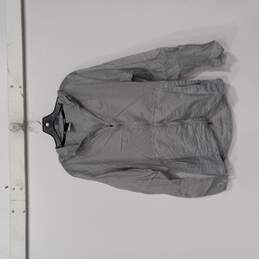 Men's Gray Printed Hurricane Jacket Size S
