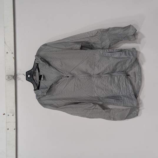 Men's Gray Printed Hurricane Jacket Size S image number 1