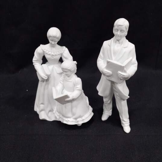 Winter Silhouette 'Carols Around the Spinet' Porcelain Figurines image number 3