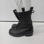 Ansi Biltrite Men's Black Leather Combat Boots Size 8 image number 3