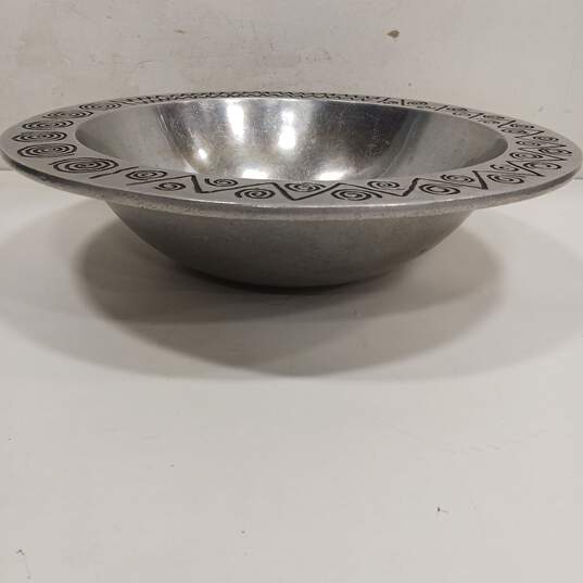 Wilton Armetale Large Silver Tone Pewter Bowl image number 4