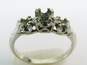 Antique 13K White Gold Trio Ring Setting 2.0g image number 5