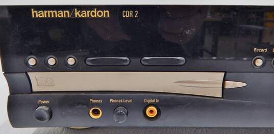 Harman/Kardon Brand CDR 2 Model Dual Compact Disc (CD) Player w/ Power Cable (Parts and Repair) image number 2