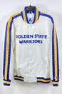 Starter Mens White Golden State Warriors Basketball NBA Bomber Jacket Size XL image number 1