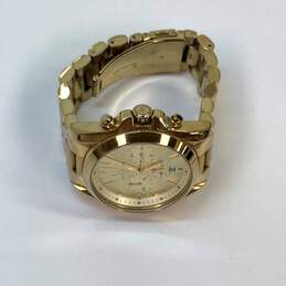 Designer Michael Kors Bradshaw MK5605 Gold-Tone Chronograph Wristwatch alternative image