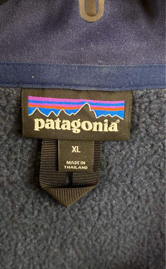 Patagonia Men Blue Quarter Zip Sweater XL image number 3
