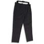 Womens Gray Flat Front Stretch Straight Leg Pull-On Ankle Pants Size L image number 2