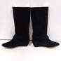 DKNY Alina Women's ST-1108 Black Suede Wedge Boots Size 8 image number 2