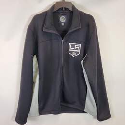 NHL Men Black Zip Up Jacket SZ XL