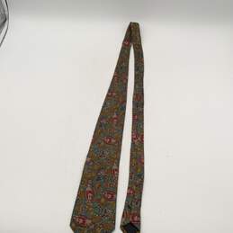 Fendi Mens Multicolor Floral Adjustable Four In Hand Pointed Neck Tie