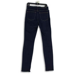 Womens Blue Denim Pockets Medium Wash Slim Fit Skinny Leg Jeans Size 10L alternative image