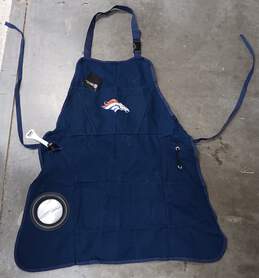 NFL Denver Broncos Ultimate Grilling Apron Durable Cotton with Beverage Opener & Multi Tool