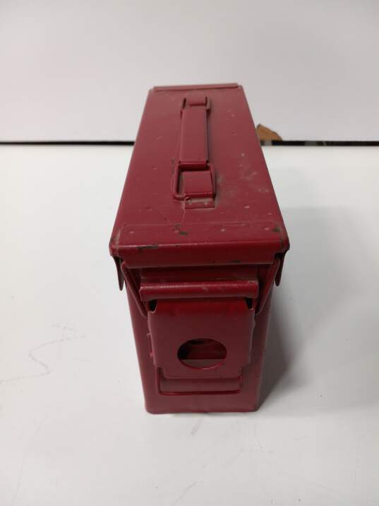 Red Metal Ammo Box image number 2