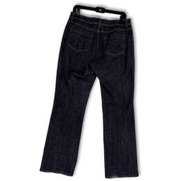 Womens Blue Denim Medium Wash Stretch Pockets Straight Leg Jeans Size 1 alternative image