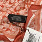 NWT Womens Orange Signature Print Silk Fashionable Rectangle Neck Scarf image number 5