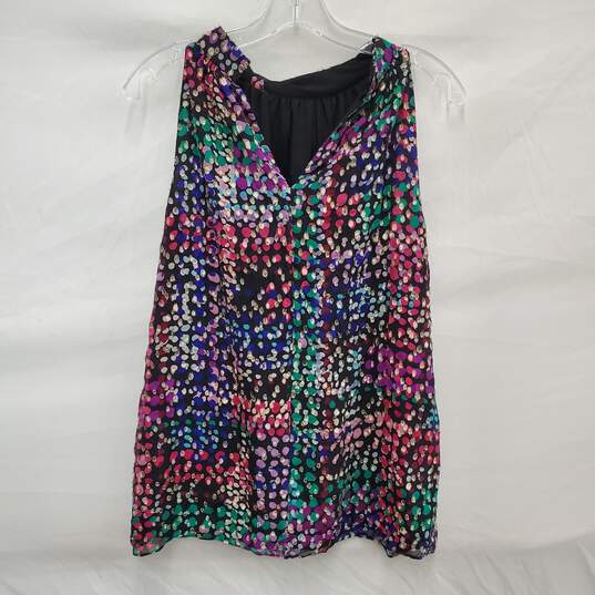 Kate Spade Ney York WM's Metallic Multi-Color Polyester Blouse Top Size SM image number 2
