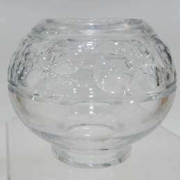 MCM Mid century Modern Crystal Candle Holder Top Piece Attributed to Jan Johansson for Orrefors Sweden alternative image