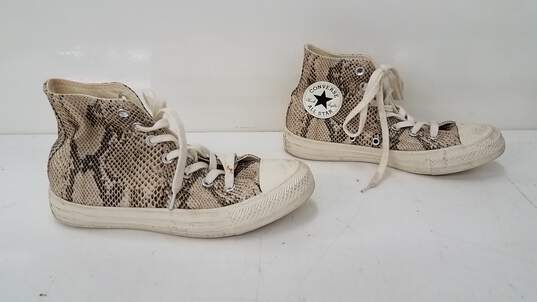Buy the Converse Wild Print Snakeskin Chuck Taylor Sneakers Size 4.5M 6.5W