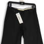 NWT Womens Black Flat Front Slash Pocket Flared Leg Ankle Pants Size 2 image number 3