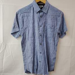 Ted Baker Blue Short Sleeve Button Up Shirt Women's 2