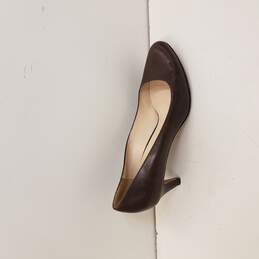 Prada Leather Pump Women's Sz.38 Chestnut Brown With COA By Authenticate First