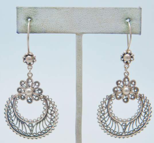 Long sterling silver fringe earrings with river rock drops – Planet Dot  Jewelry